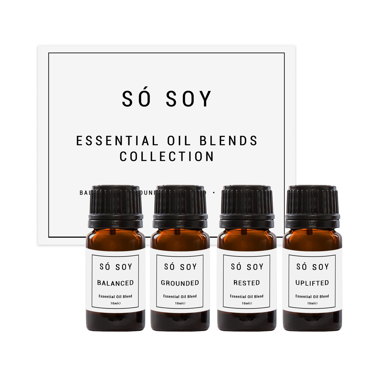 Essential Oil Aromatherapy Blends for use in Electric Diffusers. 4 Piece Gift Set