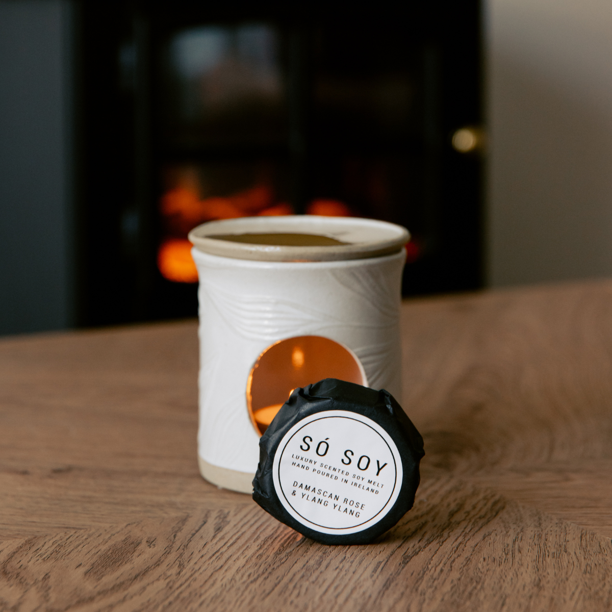 Damascan Rose and Ylang Ylang Wax Melt by So Soy Hand Poured in Ballymoney
