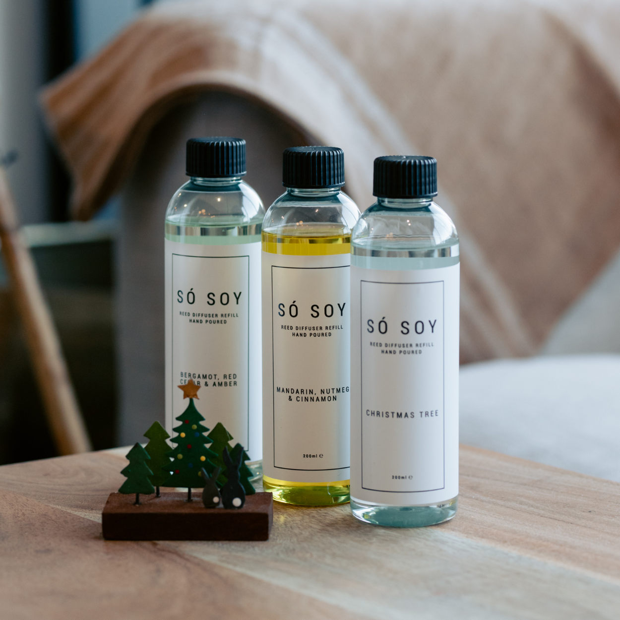 Mandarin, Nutmeg & Cinnamon Só Soy Reed Diffuser Refill Bottle