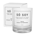 Daisy Violet and Gardenia Candle by So Soy Hand Poured in Ballymoney