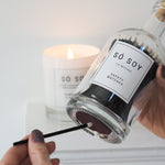 Só Soy Long Handled Safety Matches Glass Jar Bottle Black