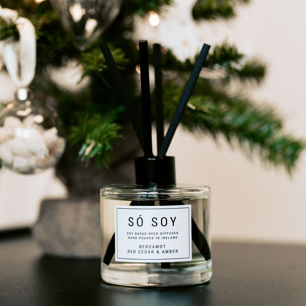Bergamot Red Cedar and Amber Reed Diffuser by So Soy Hand Poured in Ballymoney
