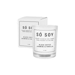 Black Coffee Jasmine and Vanilla Candle by So Soy Hand Poured in Ballymoney