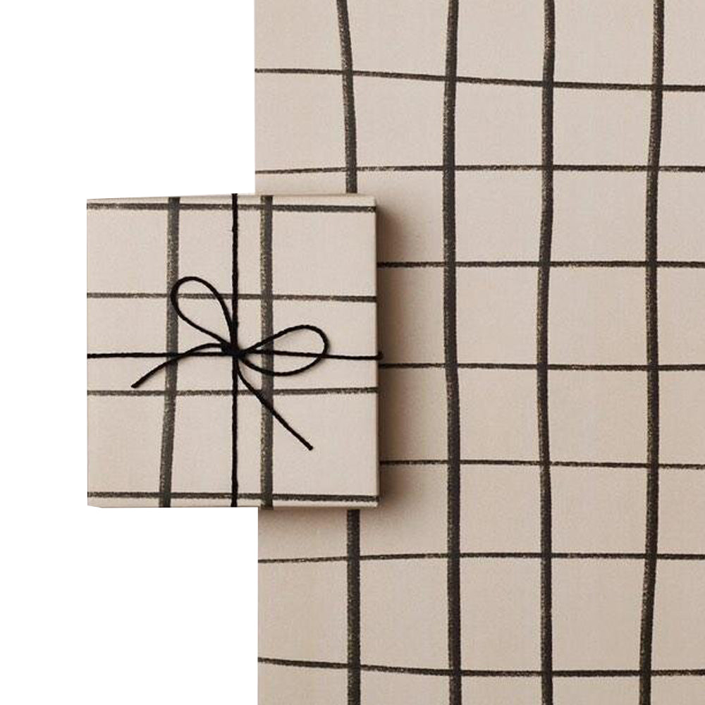 Kinshipped Grid Gift Wrap Eco Só Soy