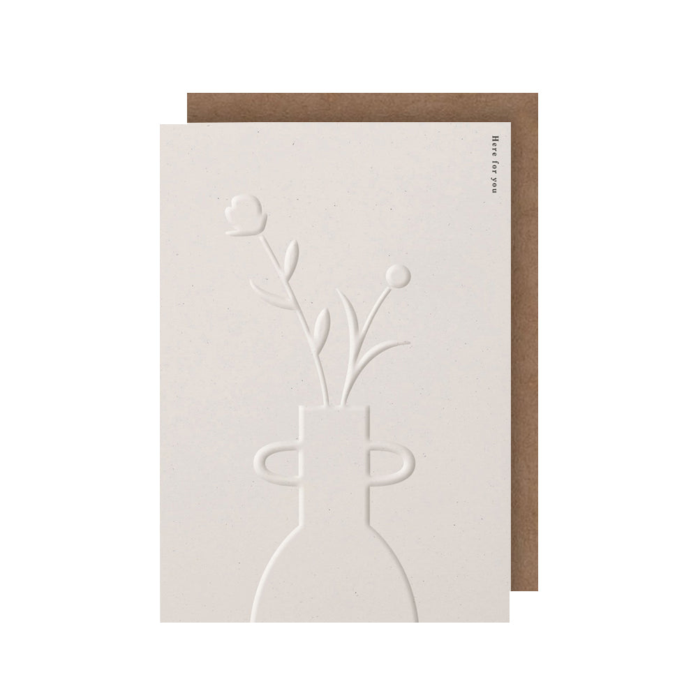Here For You Empathy Sympathy Greeting Card