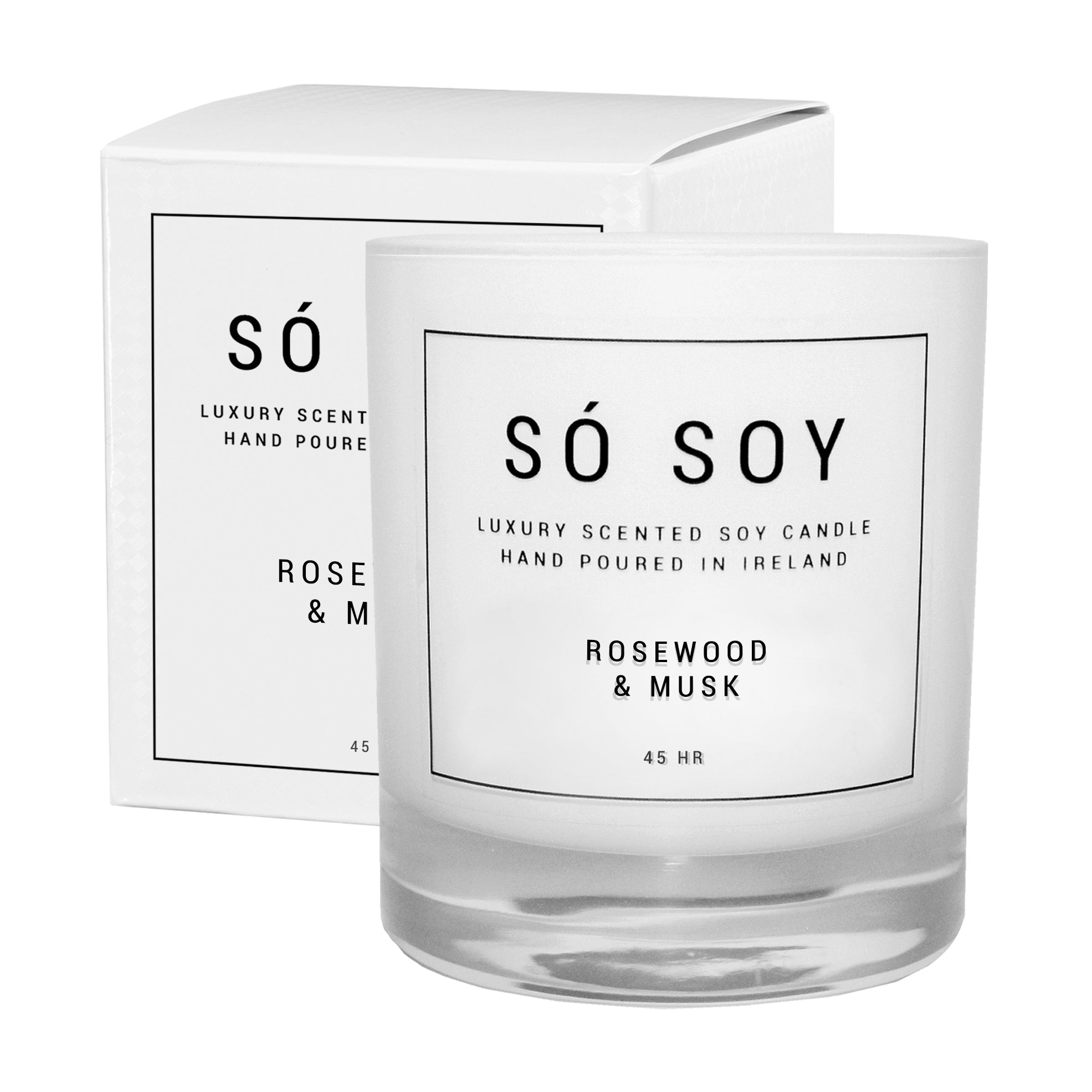 Só Soy Rosewood & Musk Fragranced Scented Soy Candle
