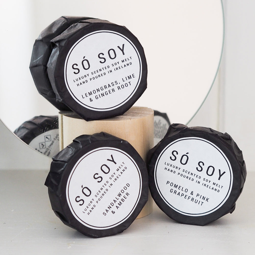 Lemongrass Lime and Ginger Root Wax Melt by So Soy Hand Poured in Ballymoney