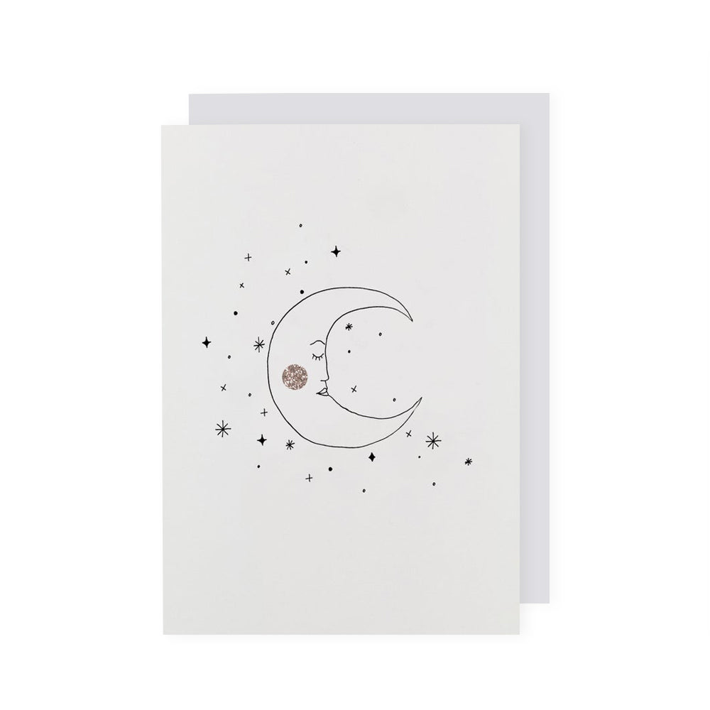 Moonface Katie Housley Greeting Card
