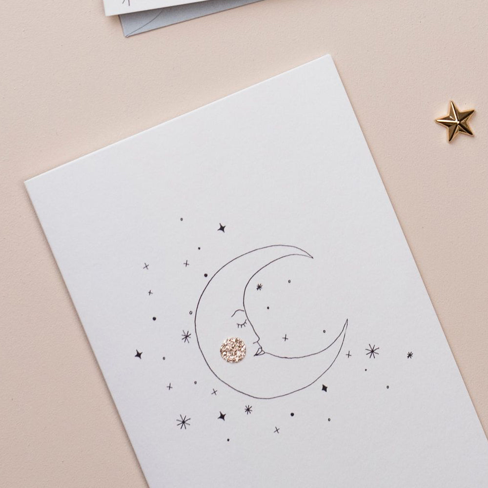 Moonface Katie Housley Greeting Card