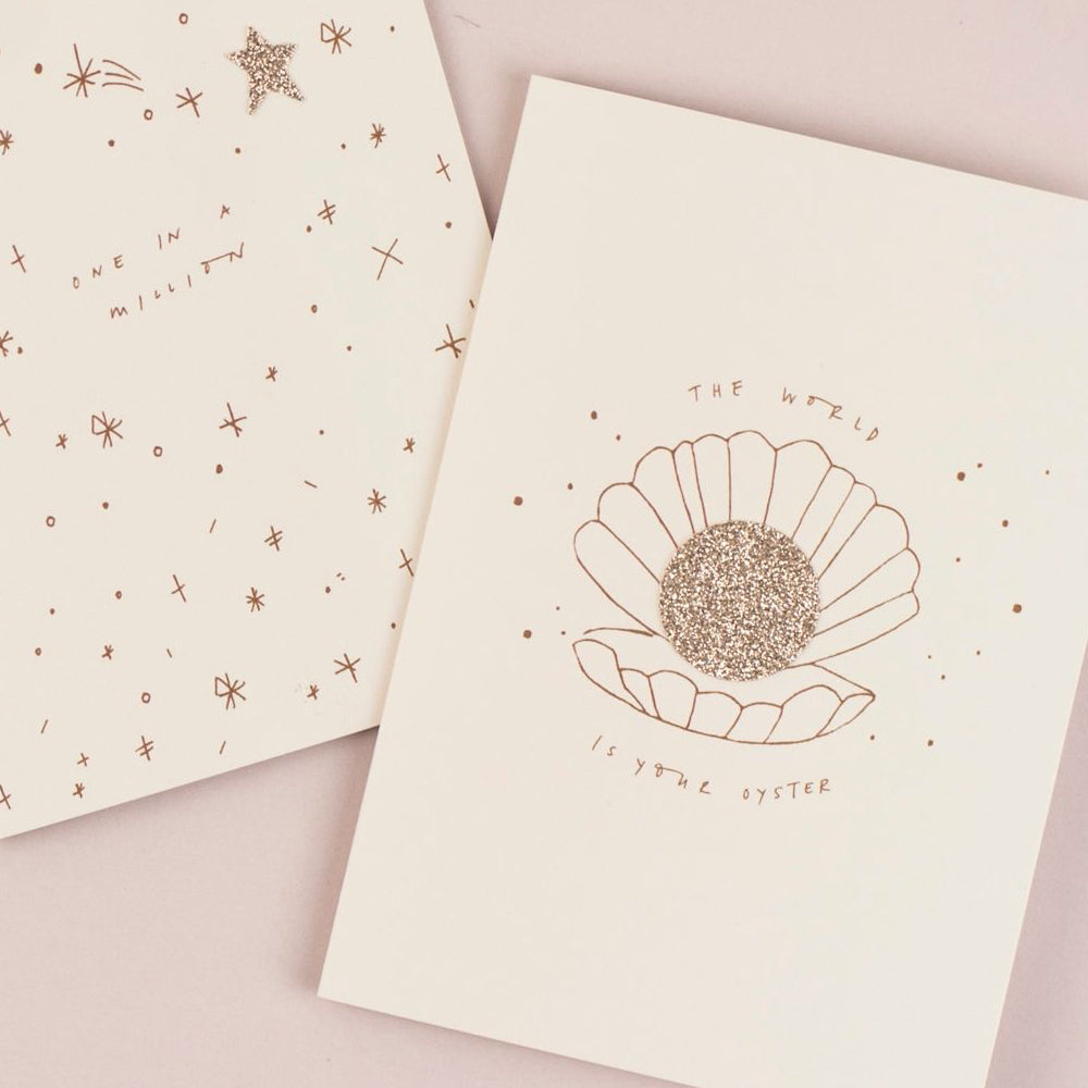The world is your oyster Katie Housley Greeting Card
