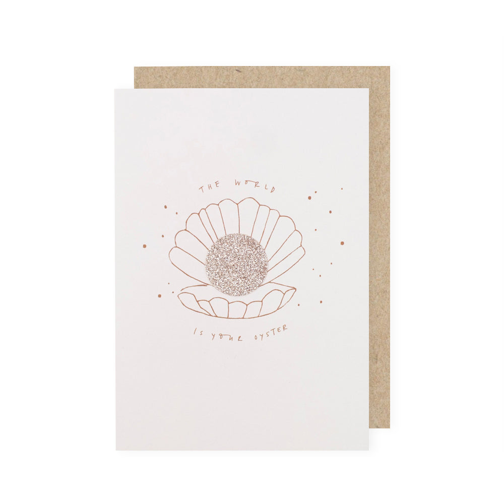 The world is your oyster Katie Housley Greeting Card