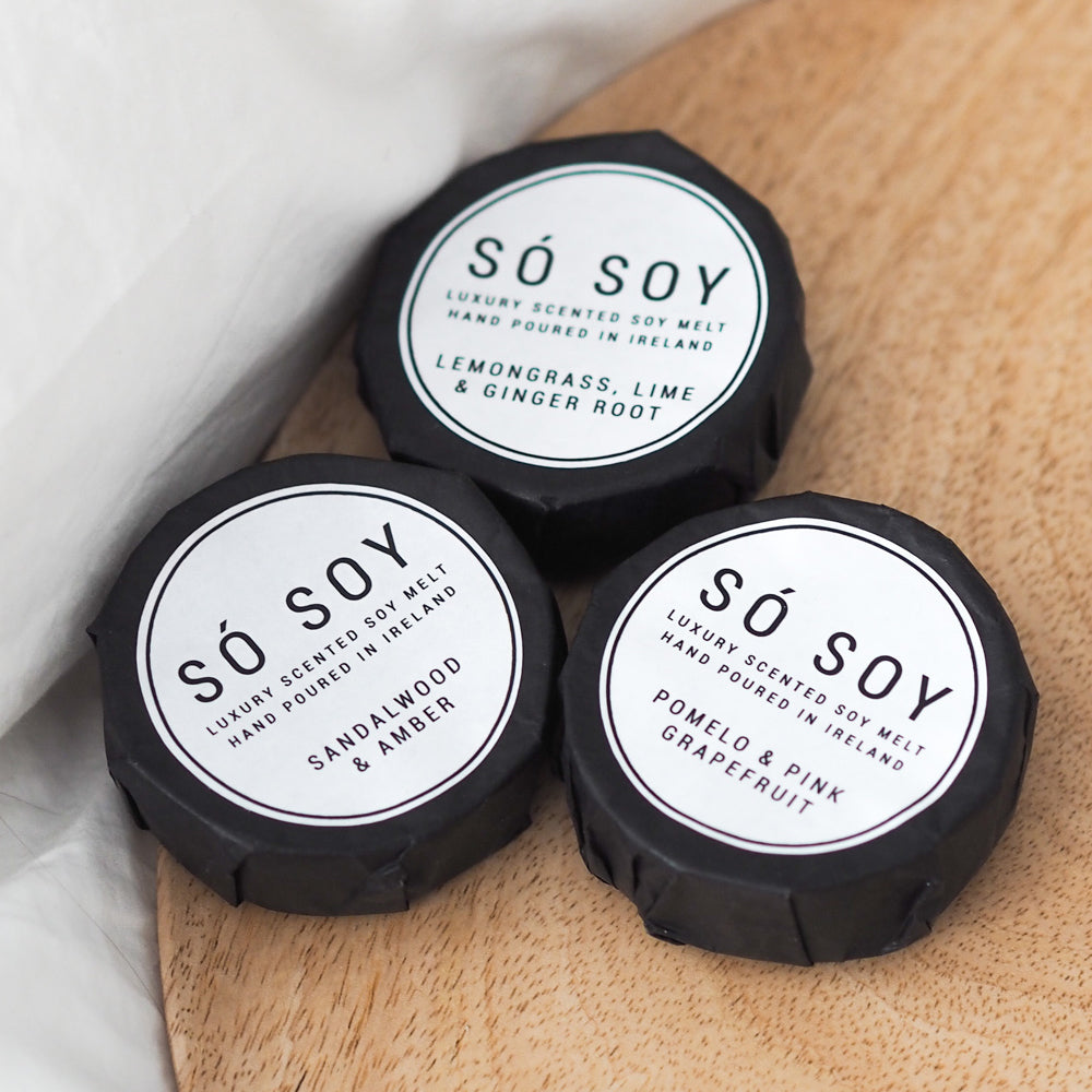 Pomelo and Pink Grapefruit Wax Melt by So Soy Hand Poured in Ballymoney