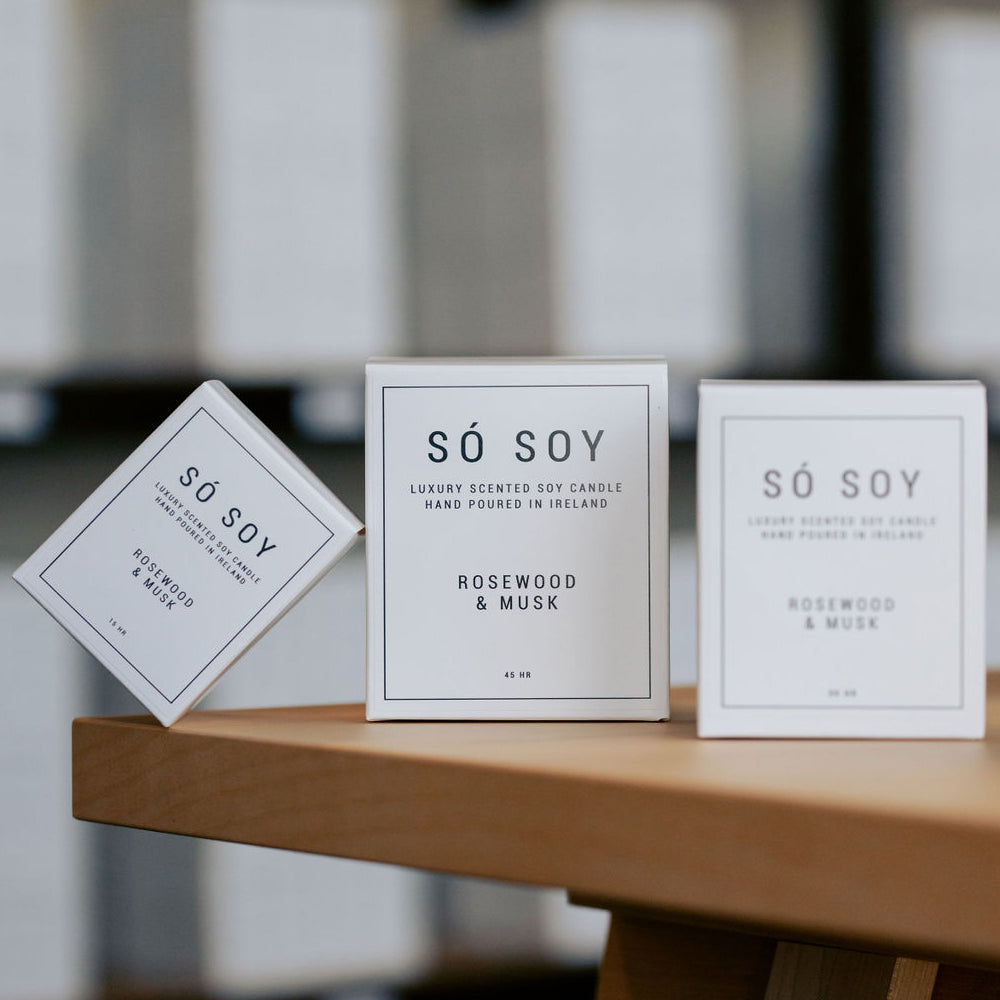 Só Soy Rosewood & Musk Fragranced Scented Soy Candle