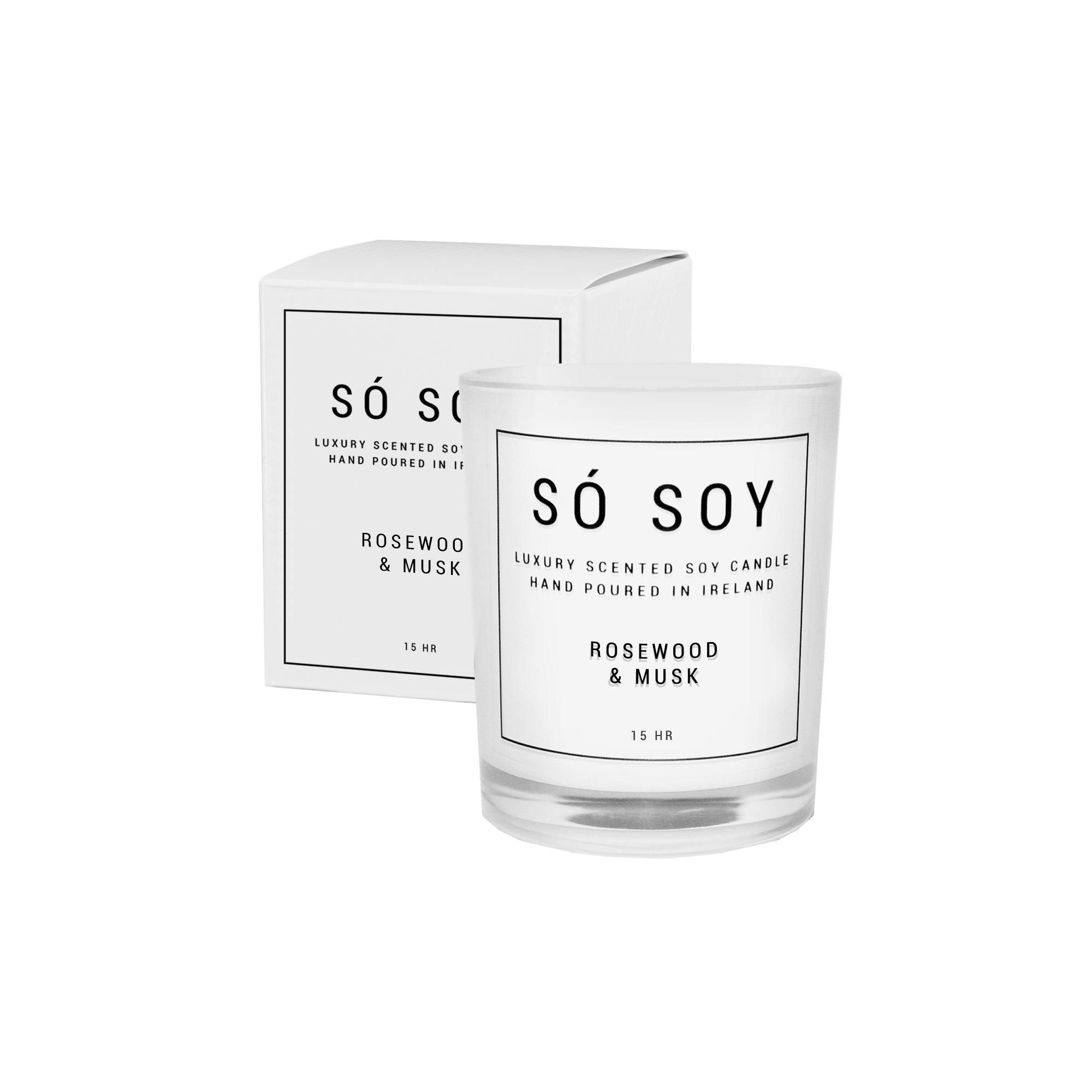 Só Soy Rosewood & Musk Fragranced Scented Soy Candle