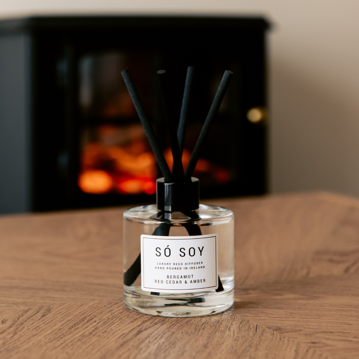 Bergamot Red Cedar and Amber Reed Diffuser by So Soy Hand Poured in Ballymoney