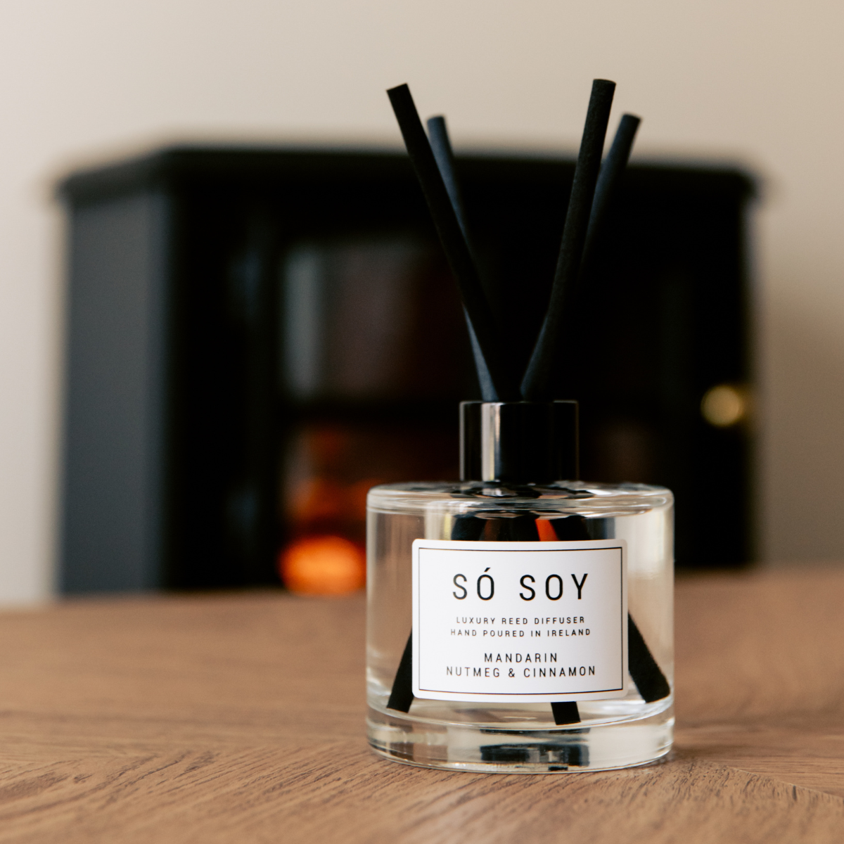 Mandarin Nutmeg and Cinnamon Reed Diffuser by So Soy Hand Poured in Ballymoney