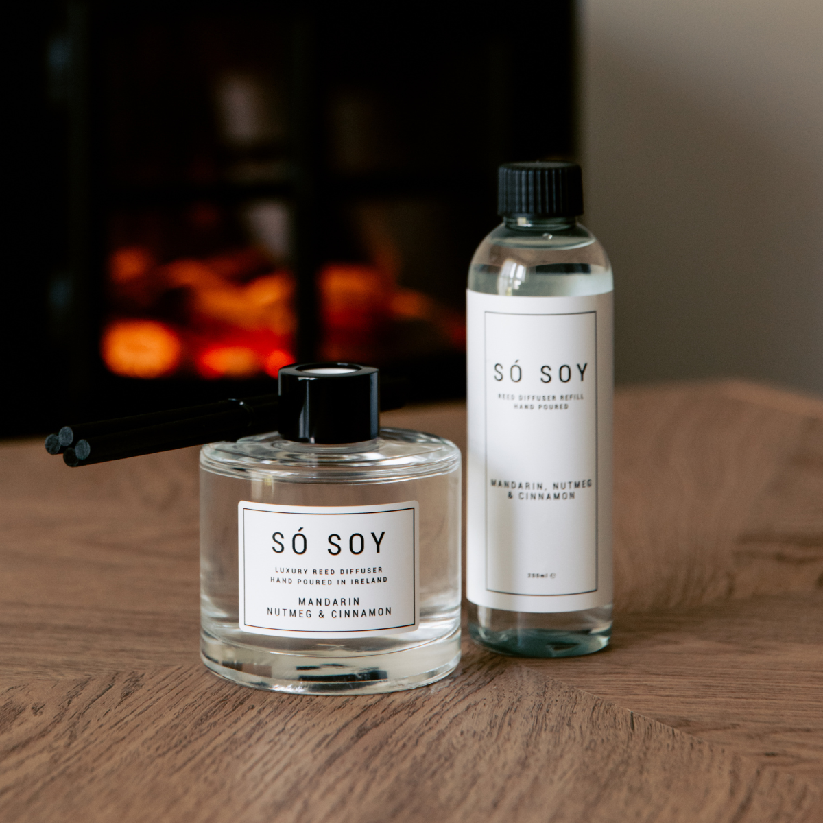 Mandarin, Nutmeg & Cinnamon Só Soy Reed Diffuser Refill Bottle