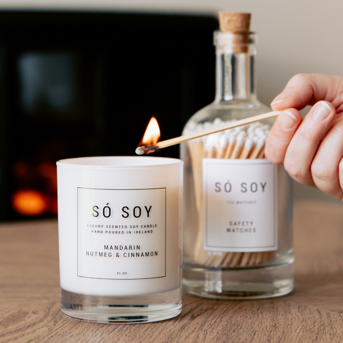 Mandarin, Nutmeg + Cinnamon Candle