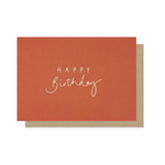 Orange Happy Birthday card by Oh Squirrel