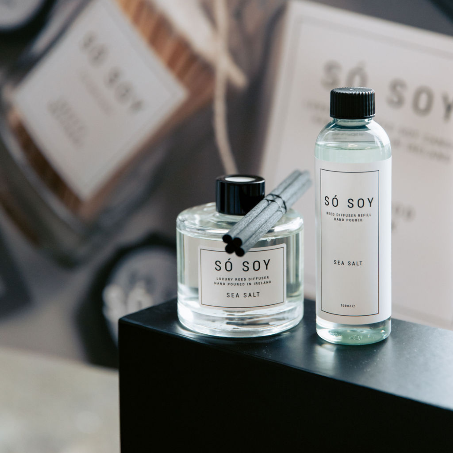 Sea Salt Reed Diffuser Refill at Só Soy