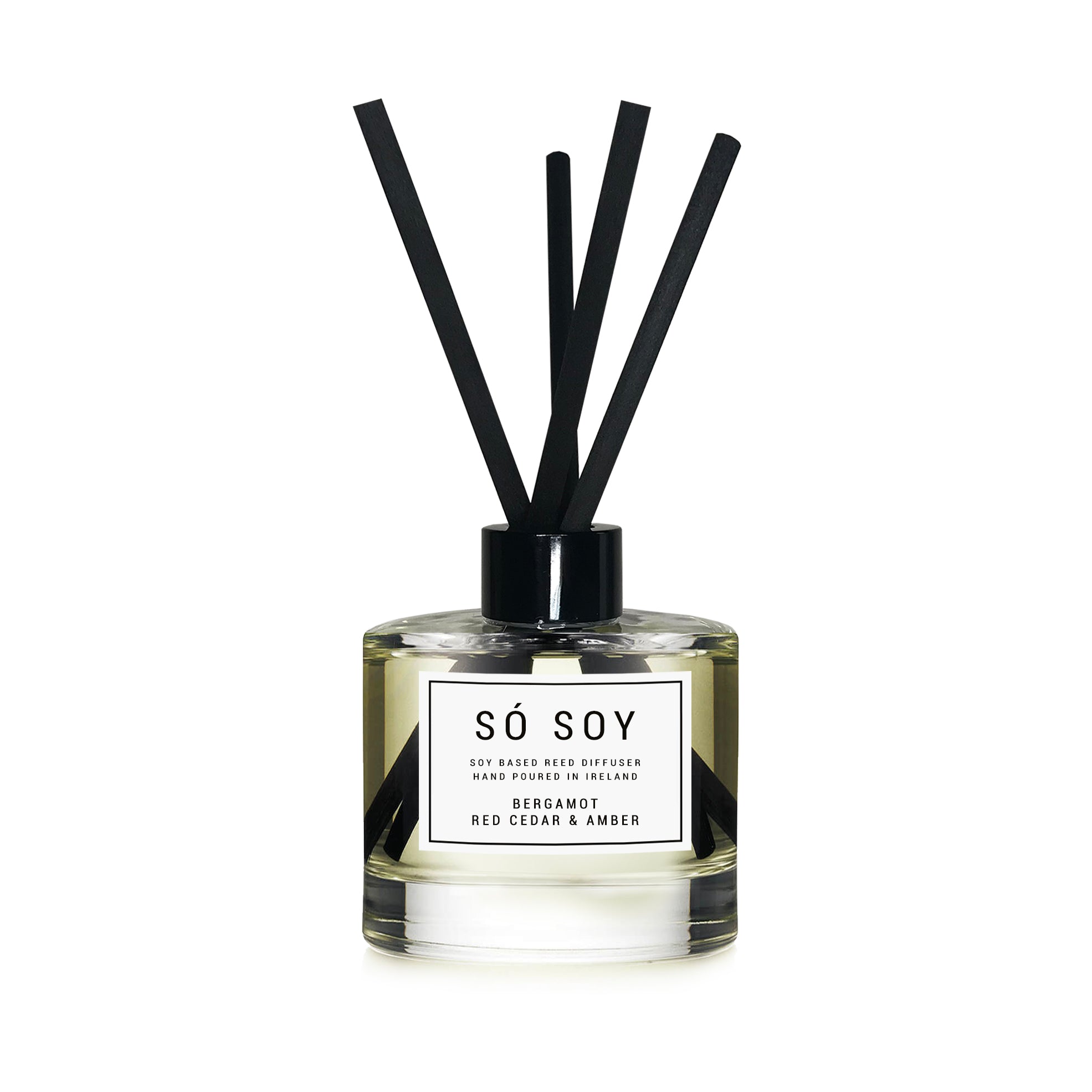 Bergamot, Red Cedar & Amber Só Soy Reed Diffuser