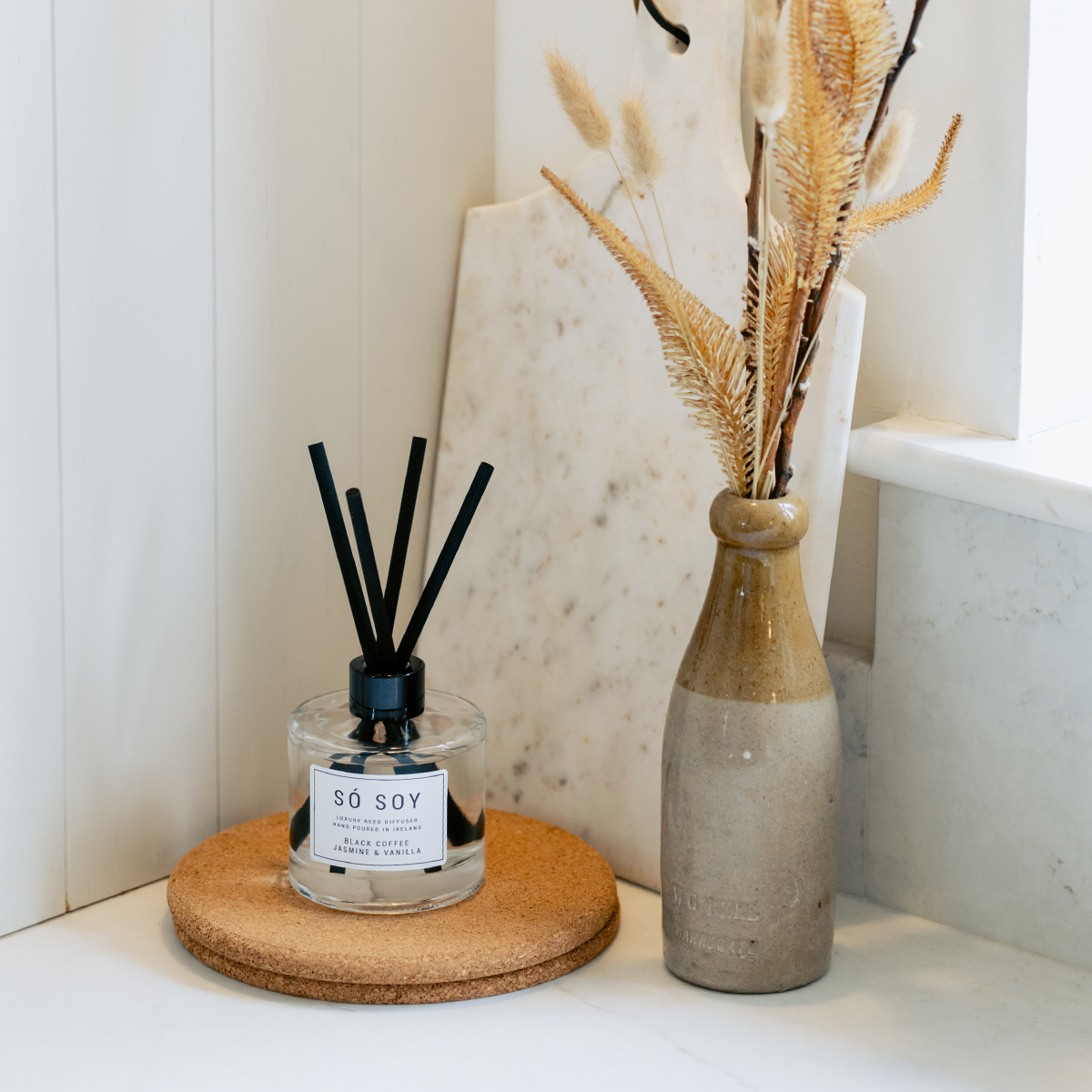 Só Soy Black Coffee, Jasmine & Vanilla Reed Diffuser
