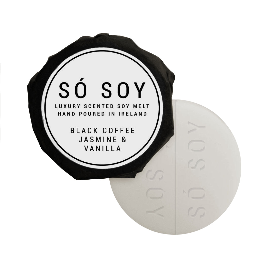 Black Coffee, Jasmine + Vanilla Wax Melt