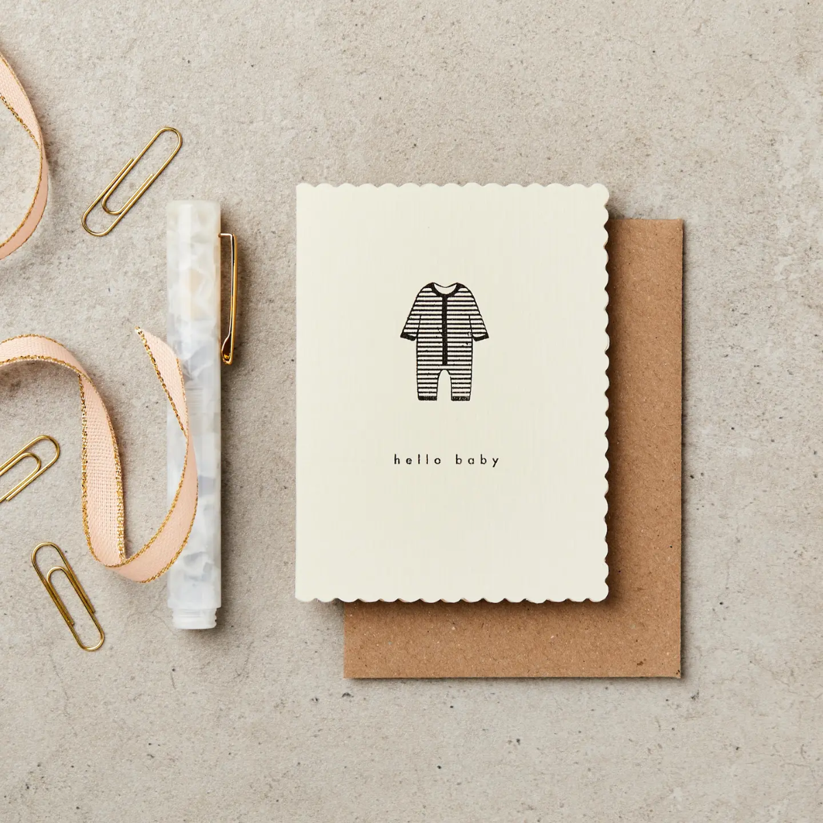 Mini Hello Baby Card