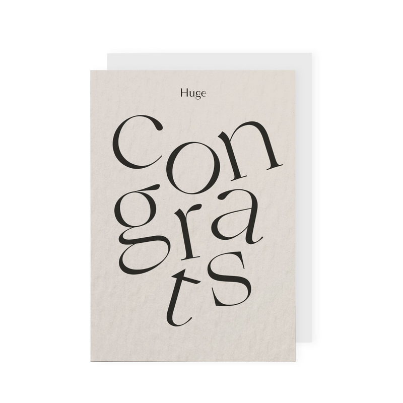 Huge Congratulations Card