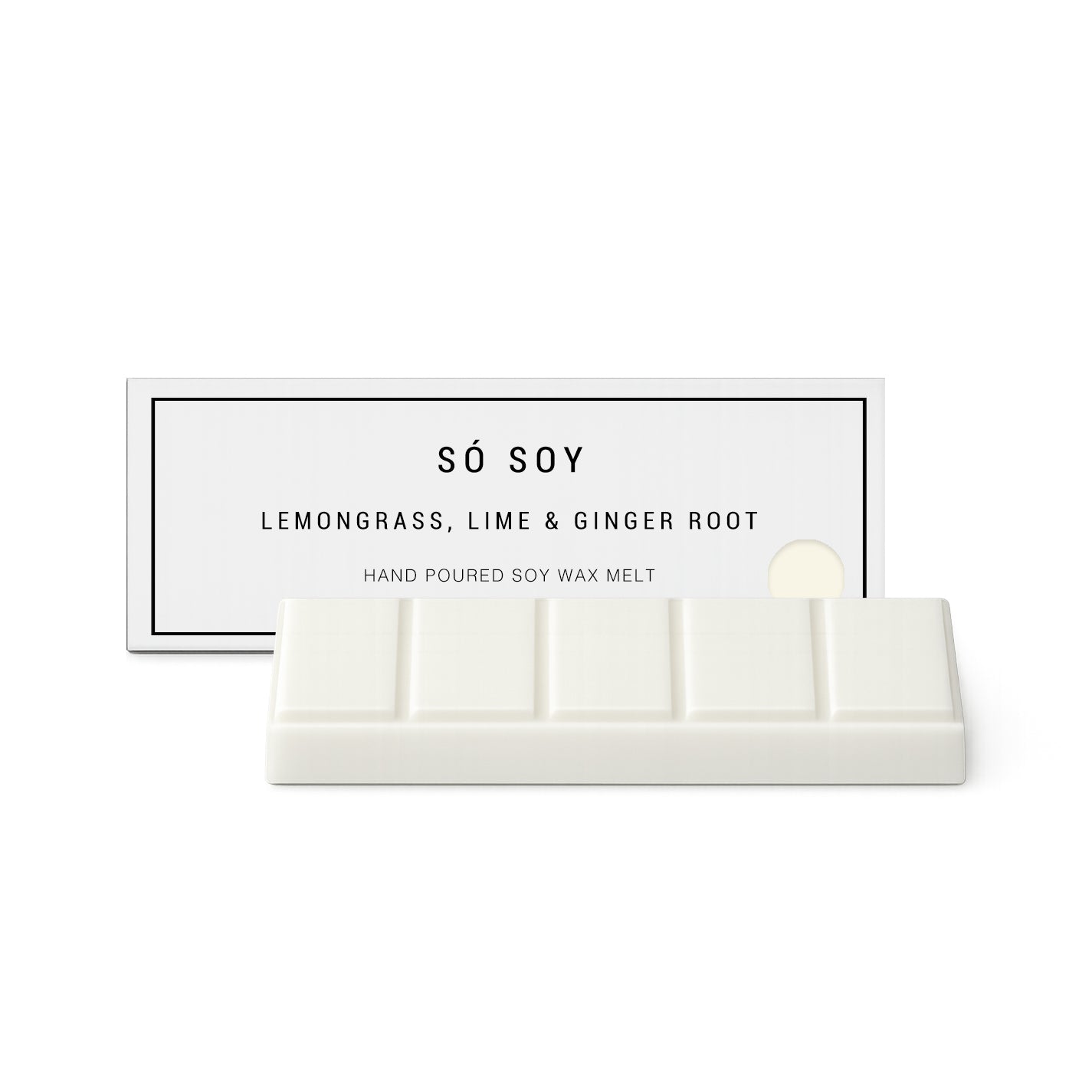 Só Soy Lemongrass, Lime + Ginger Root Wax Melt Bar