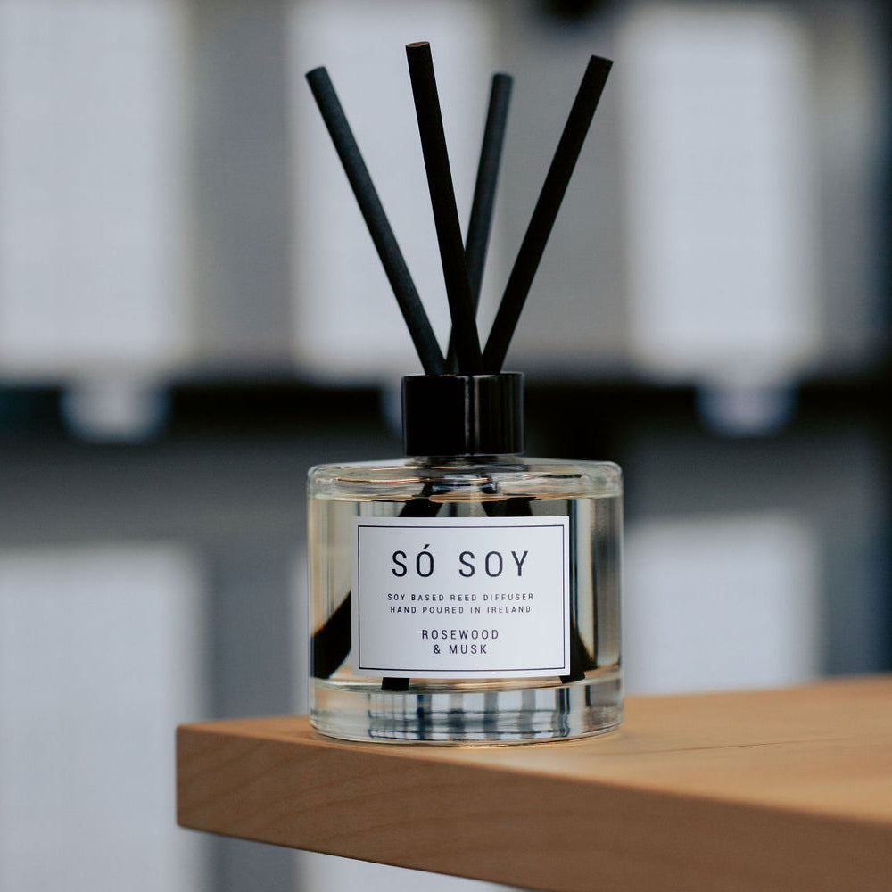 Só Soy Rosewood and Musk Scented Reed Diffuser