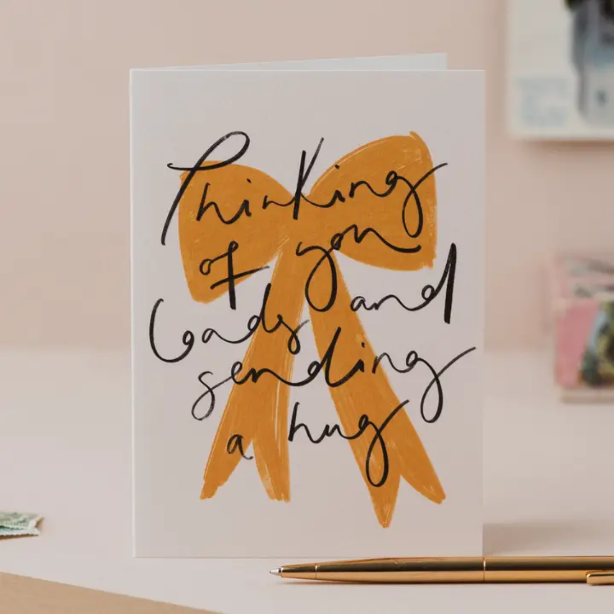 Thinking of you loads and sending a hug, Oh Squirrel greeting card