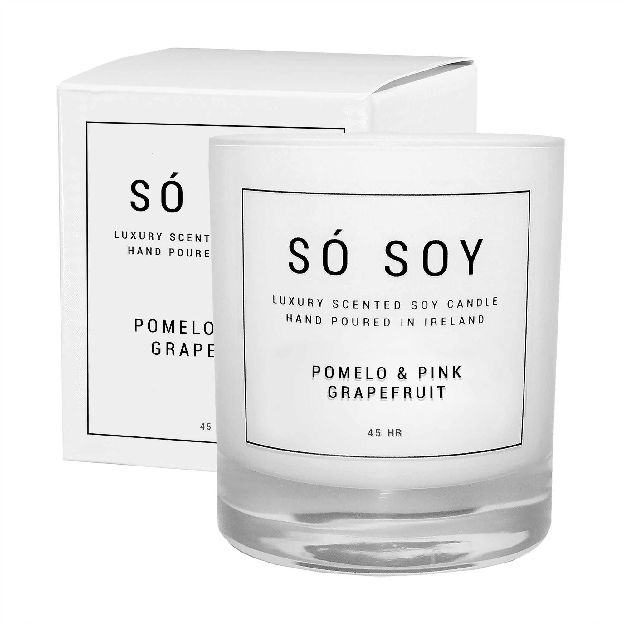 Pomelo and Pink Grapefruit Candle by So Soy Hand Poured in Ballymoney