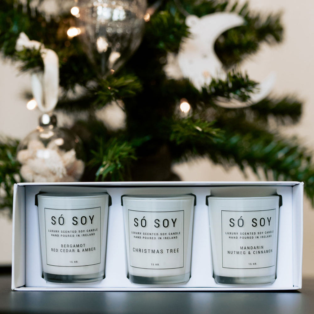 Christmas Candle 3 Piece Gift Set Collection by So Soy Hand Poured in Ballymoney