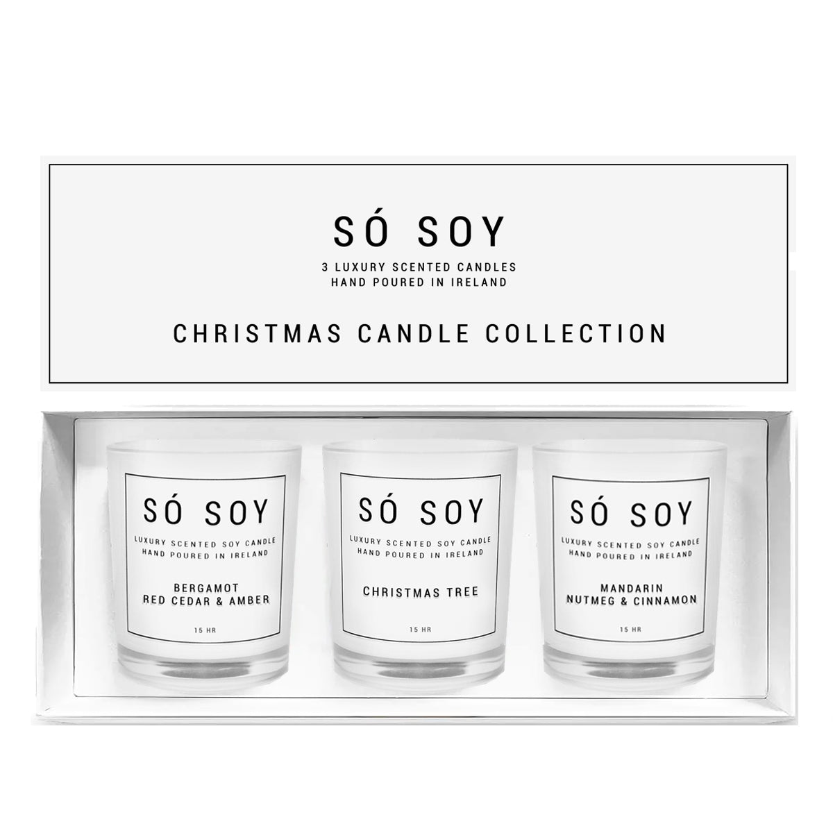 Christmas Candle 3 Piece Gift Set Collection by So Soy Hand Poured in Ballymoney