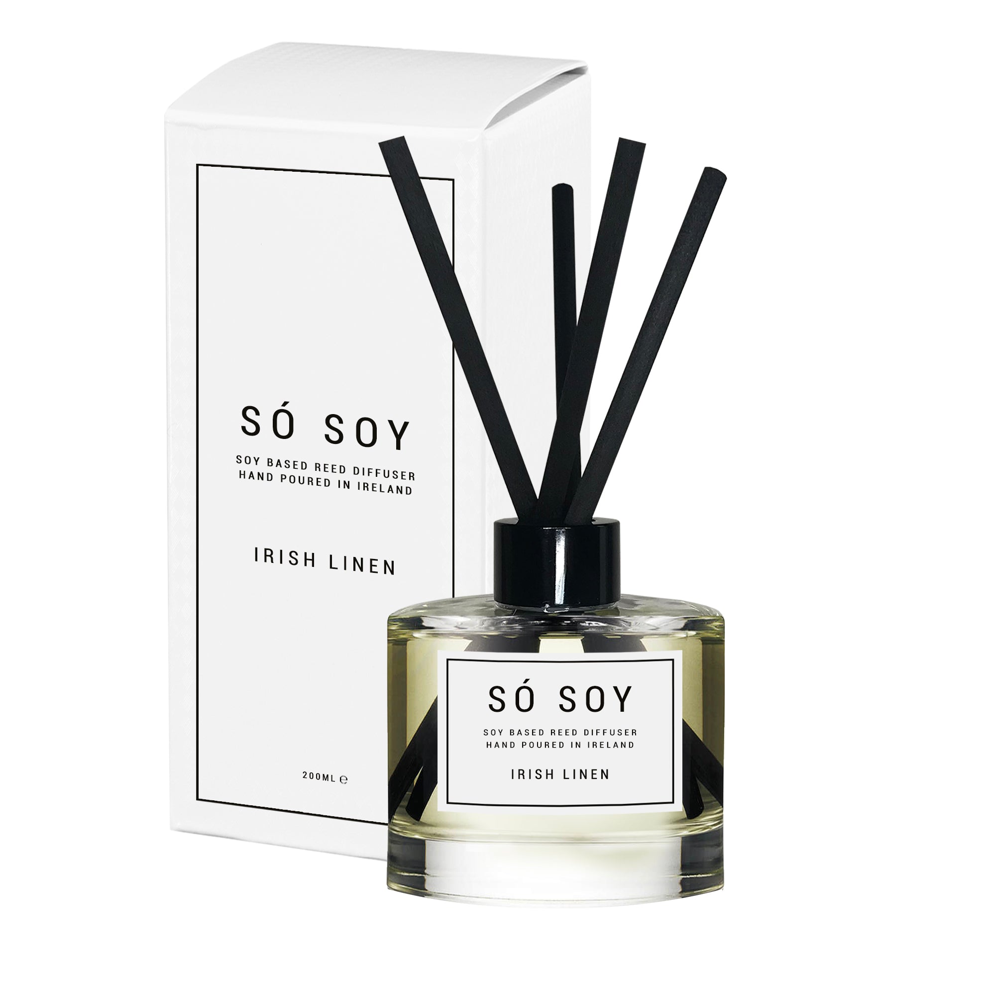 Irish Linen Reed Diffuser by So Soy Hand Poured in Ballymoney