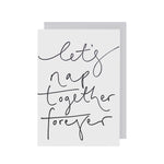 Oh Squirrel Let's Nap Together Forever Greeting Card at Só Soy