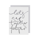 Oh Squirrel Let's Nap Together Forever Greeting Card at Só Soy