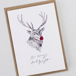 Be Merry and Bright Christmas Katie Housley Greeting Card