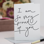 Oh Squirrel I am so very proud of you greeting card at Só Soy