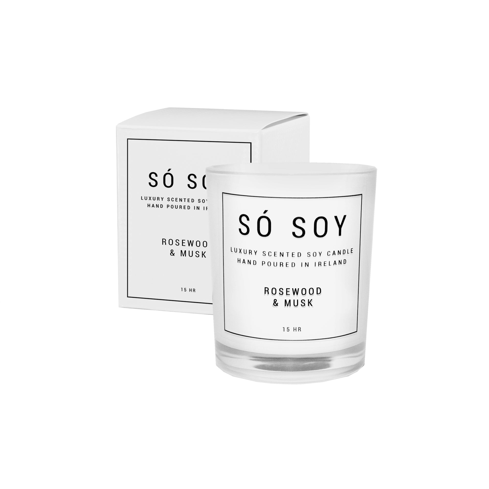 Só Soy Rosewood & Musk Fragranced Scented Soy Candle